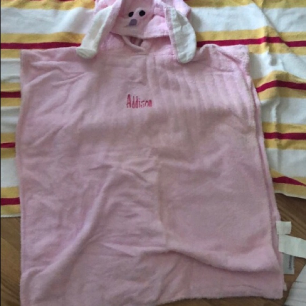 Bunny hooded towel for Addison!